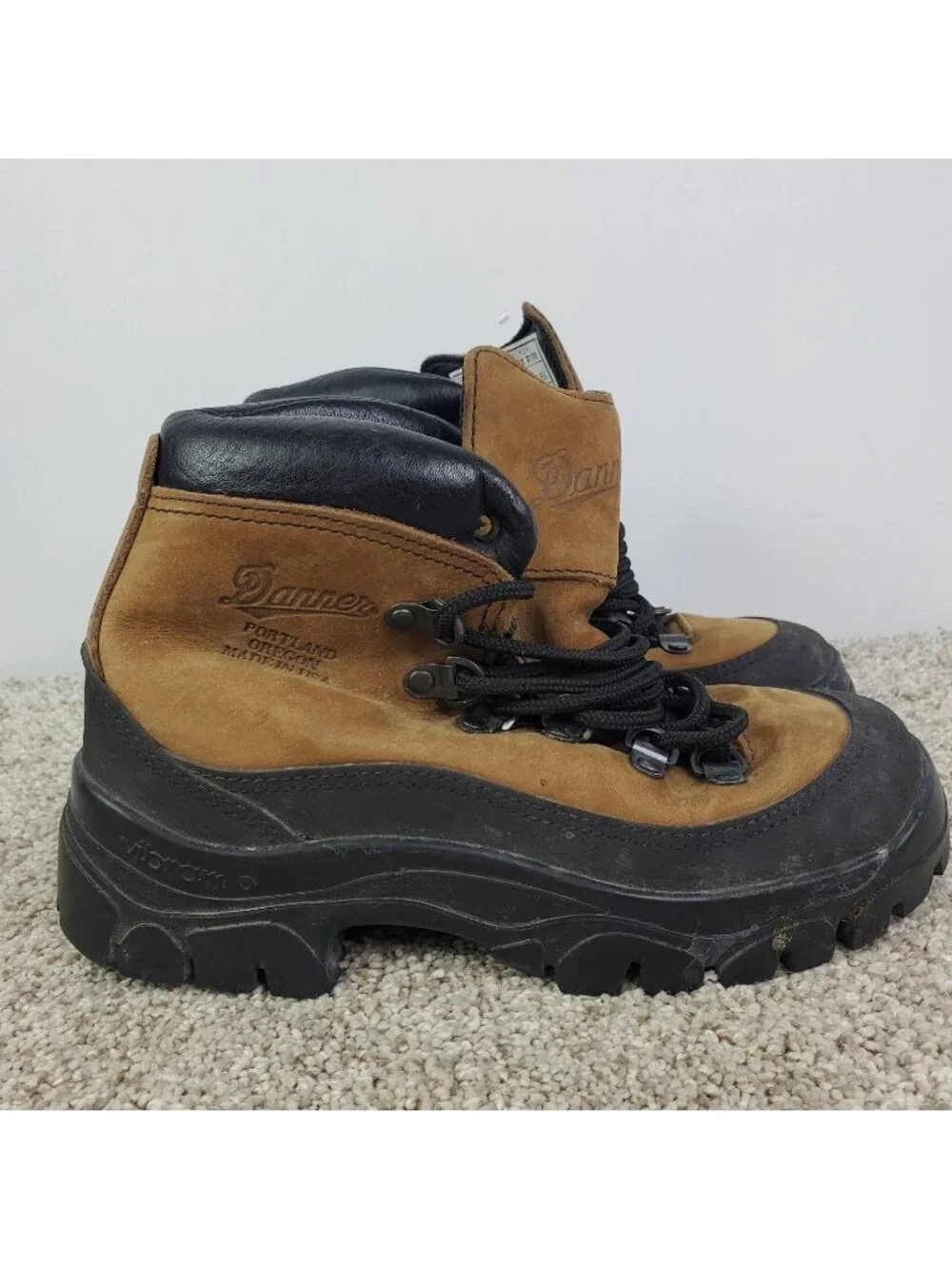 Danner Boots Mens 3.5 Combat Hiker Vibram Extra Wide Hunting Made In USA Brown